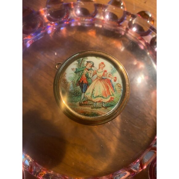 Vtg REUGE Swiss Music Box Pendant Necklace | Plays "Somewhere My Love" | Romanti - Picture 4 of 11